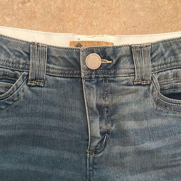 Democracy Blue Skinny Jeans with Distressed Details - Picture 3 of 7